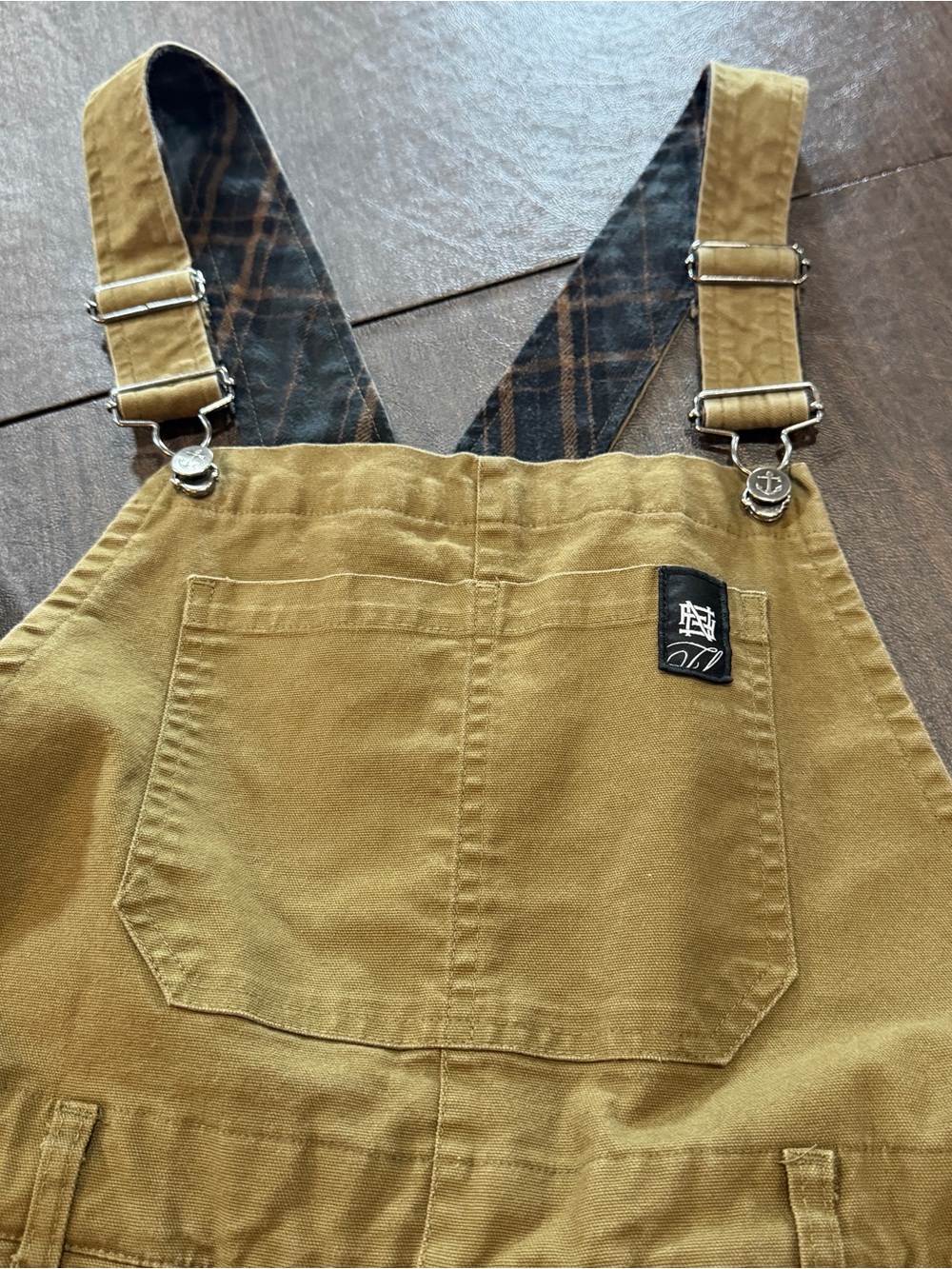 Flog nor Fail Montana Men's Overalls in Brown Sz M - Picture 2 of 14